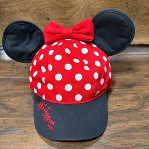 Walt Disney World Girls Youth Mini Mouse Ears Polka Dot Adjustable Hat